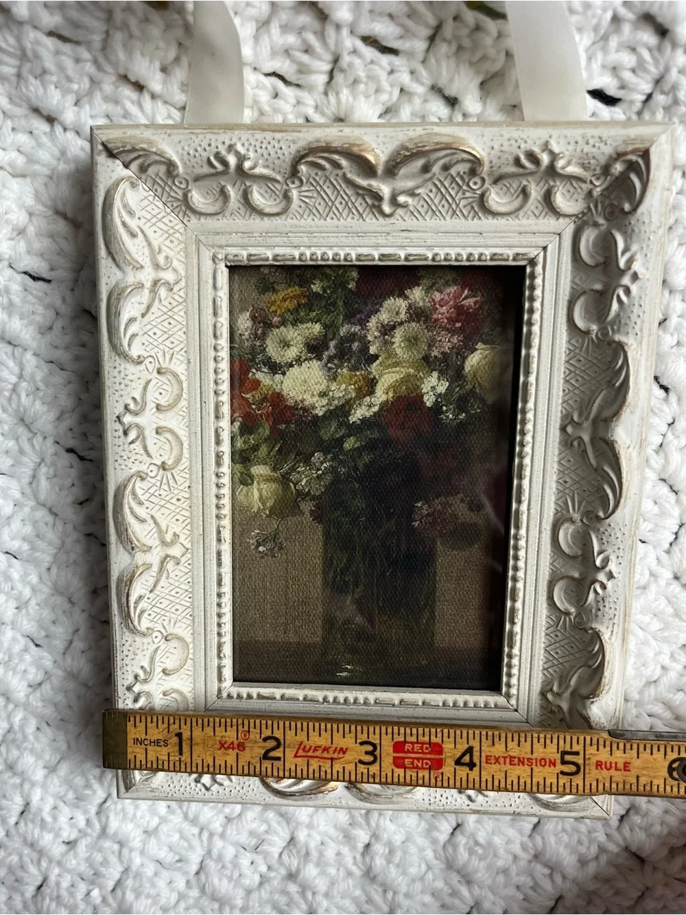 Vintage-Style Cream Ornate Picture Frame - Home Accents